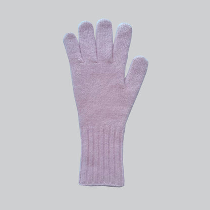 Raccoon Fur Knitted Touchscreen Gloves Stylish Long Warm Five-Finger Winter Gloves
