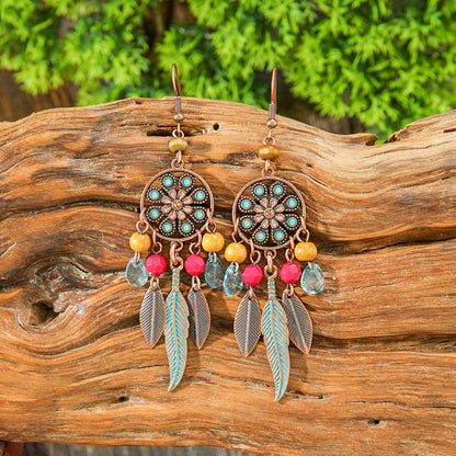 Bohemian Colorful Drop Oil Earrings Stylish Accessories