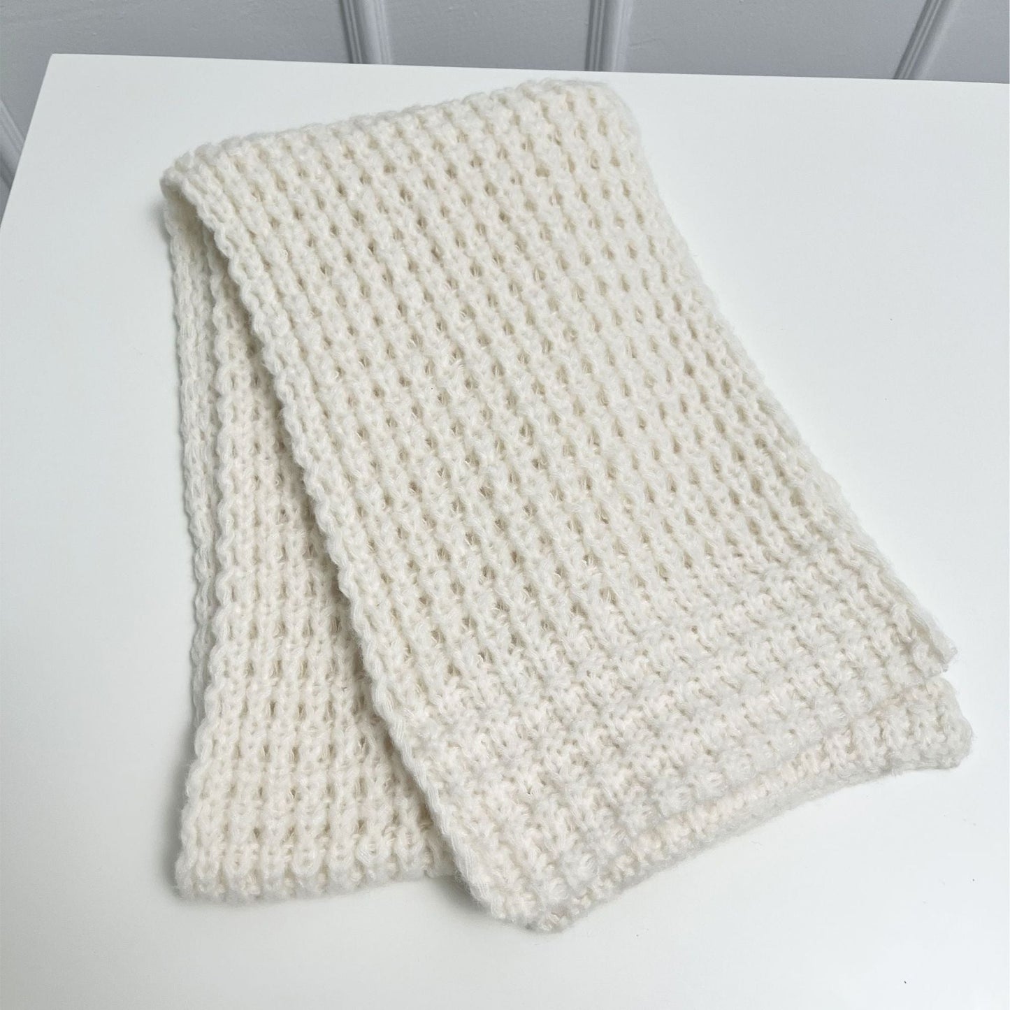 Solid Color Simple Soft Knit Scarve