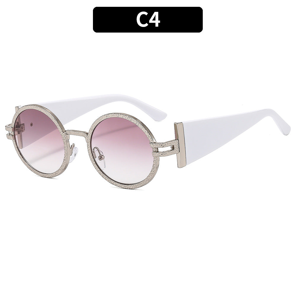 Trendy Oval Sunglasses With UV400 Protection