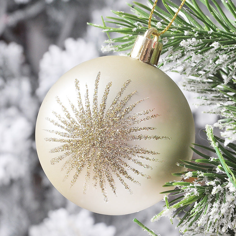 House Painting Christmas Plating Package Christmas Tree Ornaments Christmas Ball Set