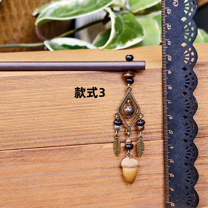 Vintage Floral Alloy Hair Stick Bohemian Headpiece