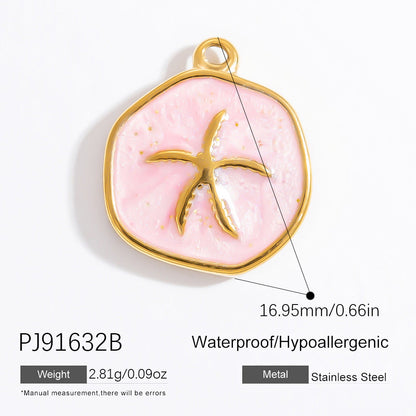 Stainless Steel DIY Ocean Series Coconut Tree Pendant Necklace