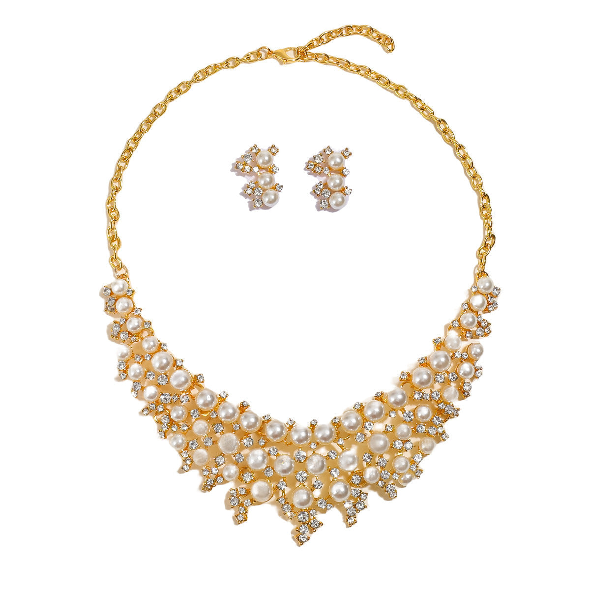 Elegant Vintage Pearl Necklace Set for Women