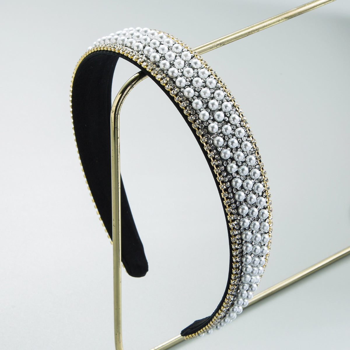 Colorful Rhinestone Wide Headband Elegant Fashion Hair Accessory