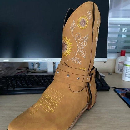 Big Size Thick Heel  Short Boot Joker High Heel Martin Boot