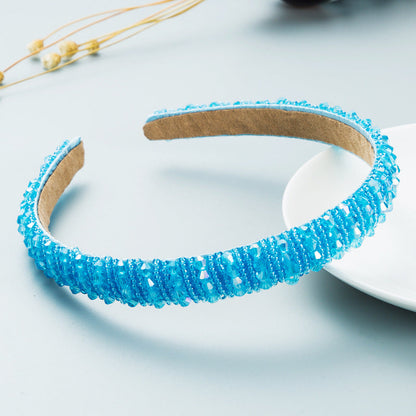 Handcrafted Beaded Headband Stylish Daily Hair Accessory