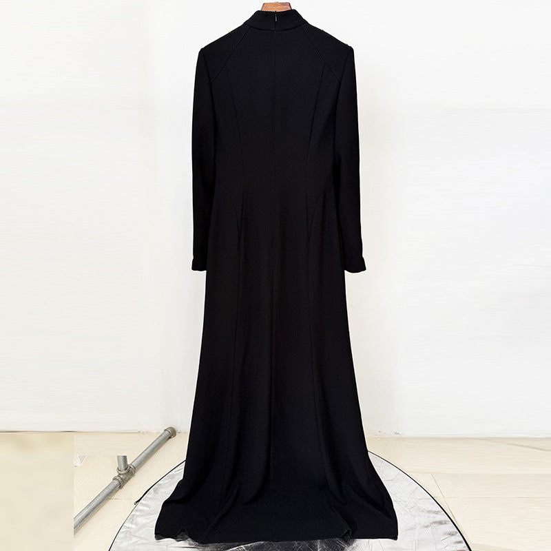 Elegant Long Dress with Beaded Details