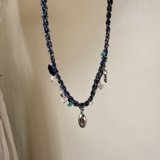 Handmade Shell Conch Braided Cord Necklace