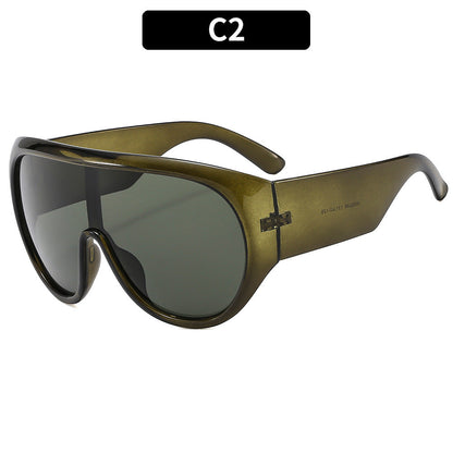 Large Frame Sports Sunglasses Fashionable Unisex Sunglasses