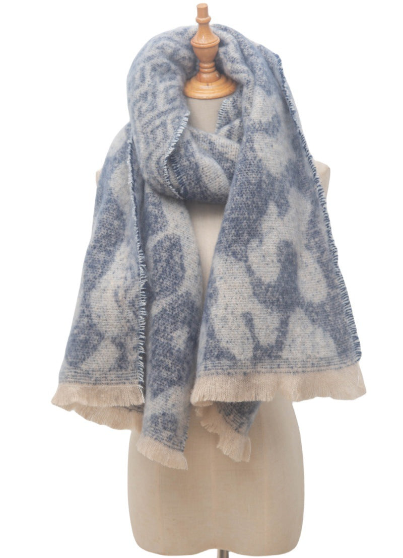 Vintage Leopard Print Soft Scarves