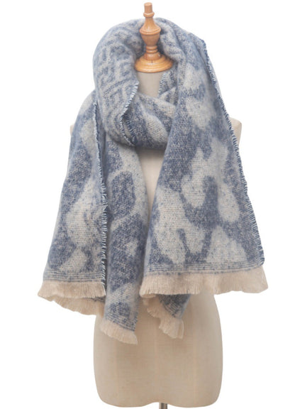 Vintage Leopard Print Soft Scarves