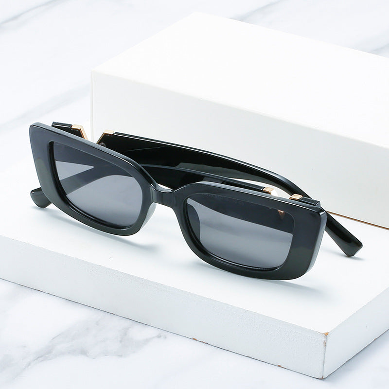 Square Frame Sunglasses V-Shape Trendy Fashion Eyewear