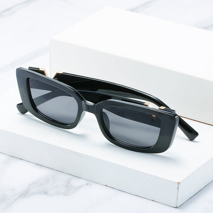 Square Frame Sunglasses V-Shape Trendy Fashion Eyewear