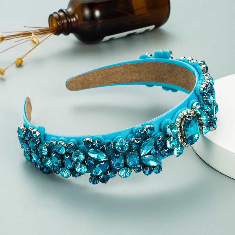 Baroque Style Rhinestone Headband Fashionable Hair Accessory