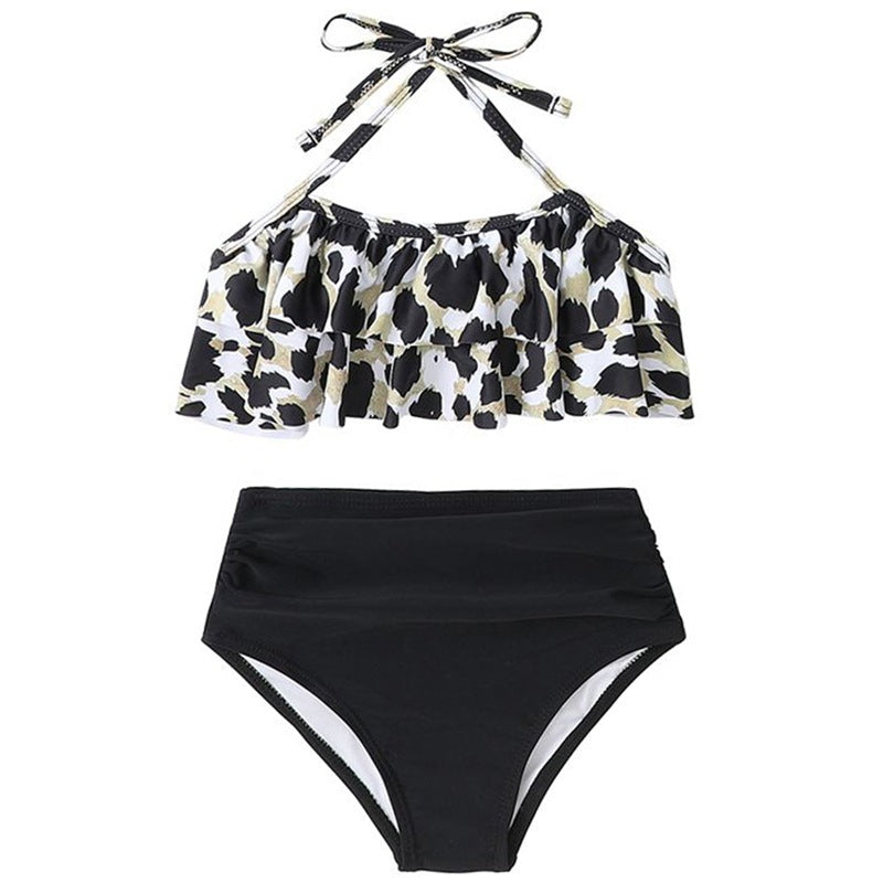 New Kids And Adults Split Swimsuit Bikini Set
