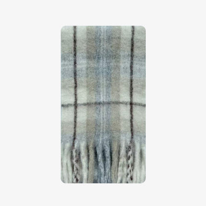 Chic Plaid Wool Blend Scarf for Women
