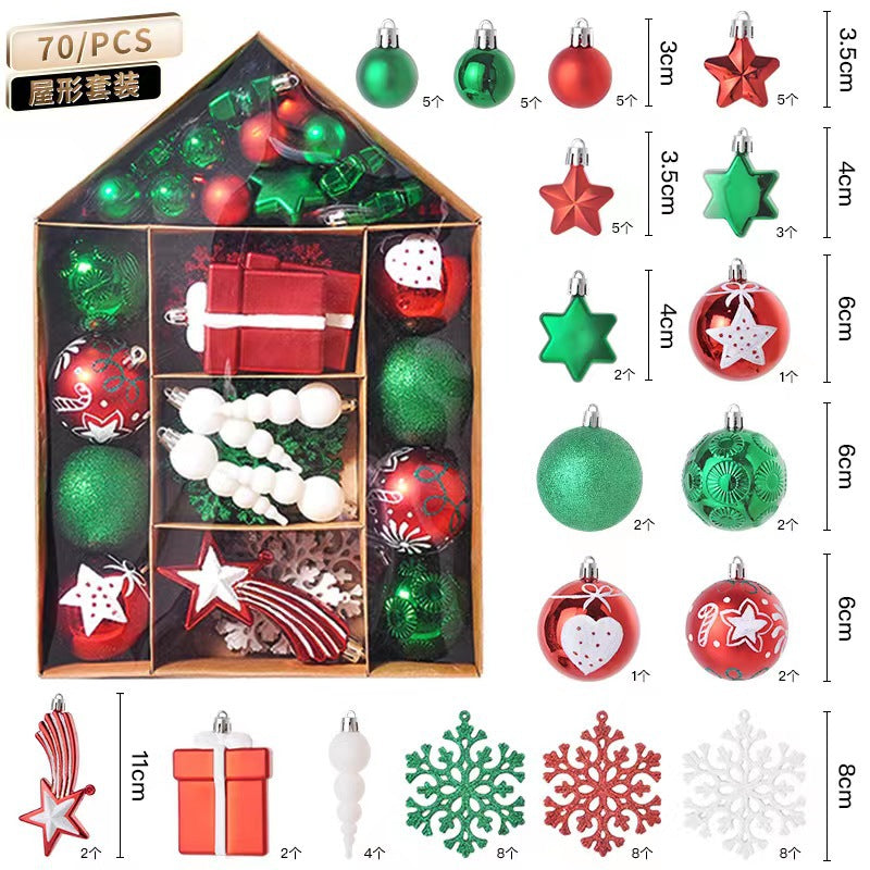 House Painting Christmas Plating Package Christmas Tree Ornaments Christmas Ball Set