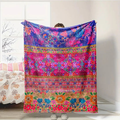 Flannel Air Conditioner Blanket Blanket Digital Printing Double-Sided Fleece Blanket