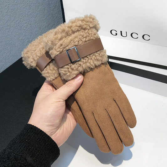 Winter Touch Screen Thermal Suede Gloves