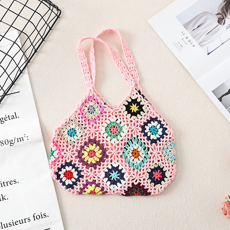 Bohemian Handmade Crochet Bag - Exquisite Handcrafted Handbag