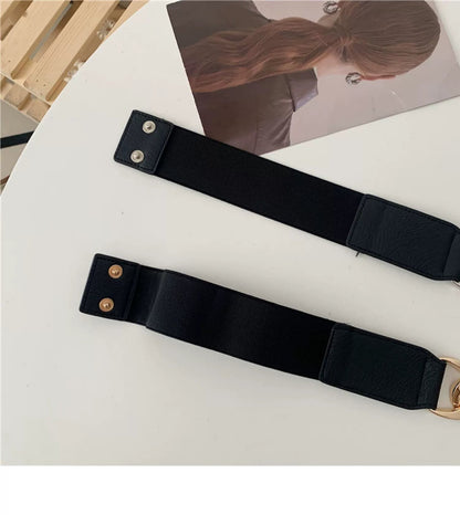 Stretchy Chain Splicing Simple Waist Belt
