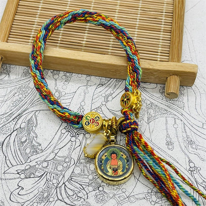 Tibet Hand-Woven Diamond Rope Hand Rope Bracelet Jewelry Gifts