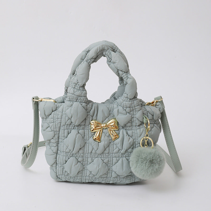 Cloud Bag Trendy Soft Nylon Handbag for Casual Wear