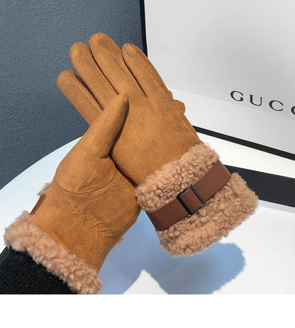 Winter Touch Screen Thermal Suede Gloves
