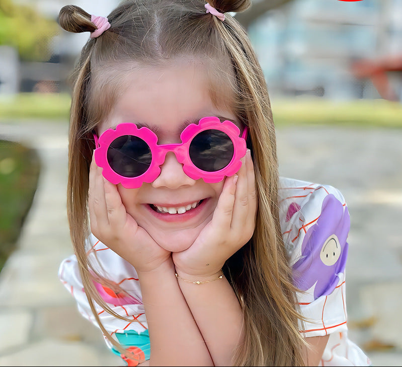 Colorful Children’s Classic Sunflower Sunglasses Cute UV Protection