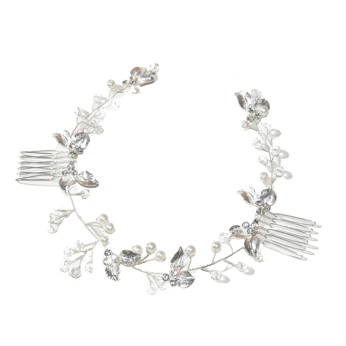 New Bride Hair Accessory Handmade Gold Twist Comb Hairpiece