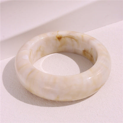 Round MarblingÂ Patterns Single Bracelets
