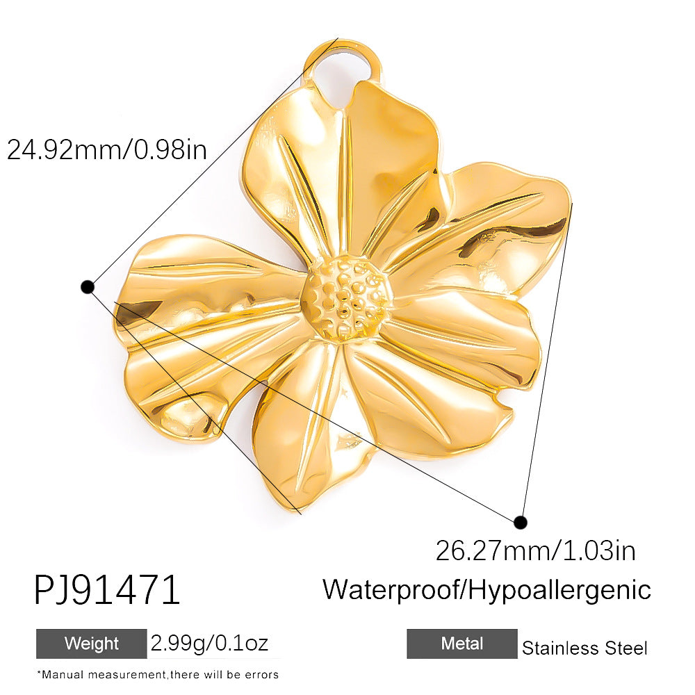 Fashionable DIY Jewelry Pendant Necklace Stainless Steel 18K Gold Plated