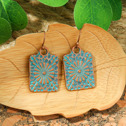 Bohemian Style Metal Earrings Vintage Tassel Earrings for Women