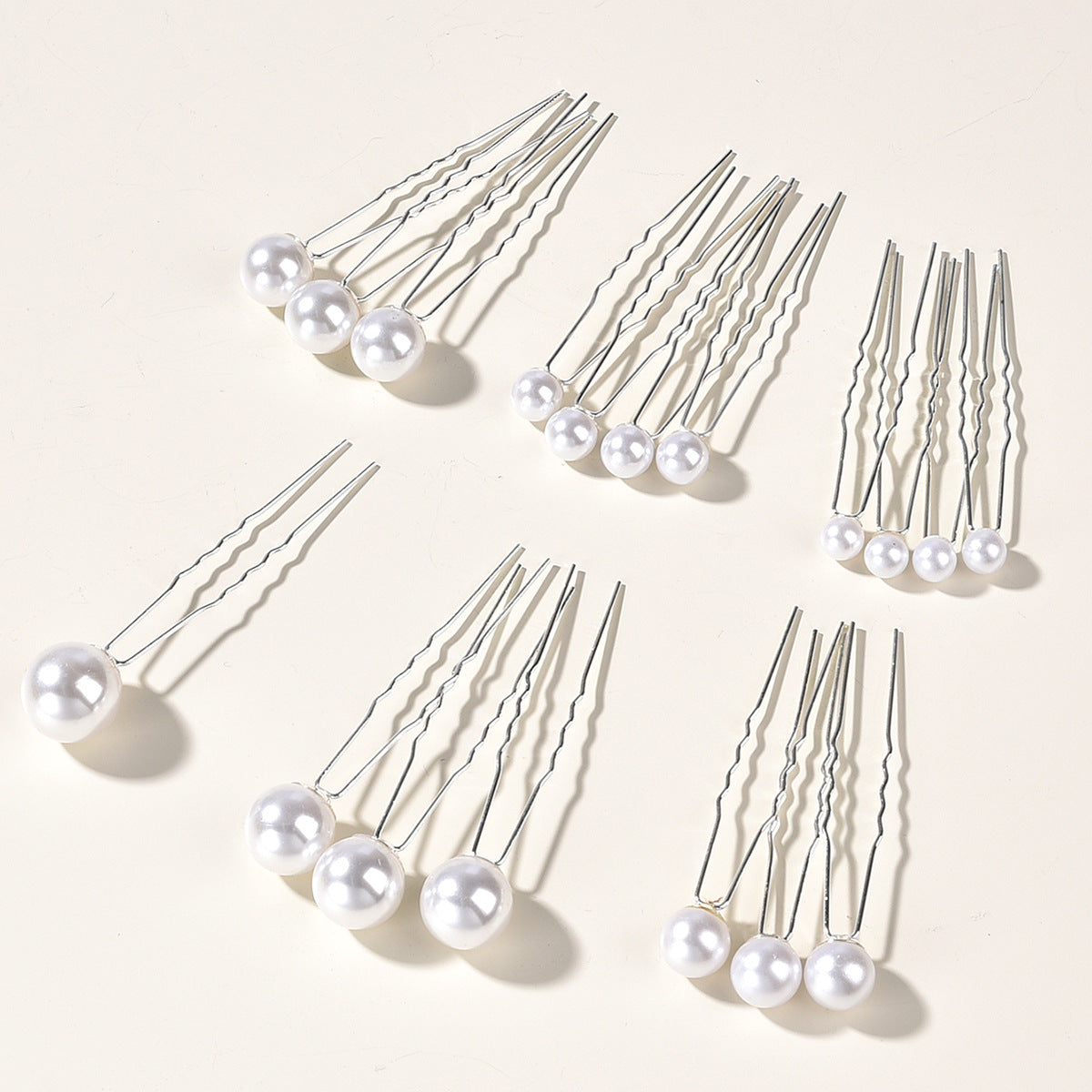 Bridal Pearl Hairpins Vintage U-Shaped Hair Accessories