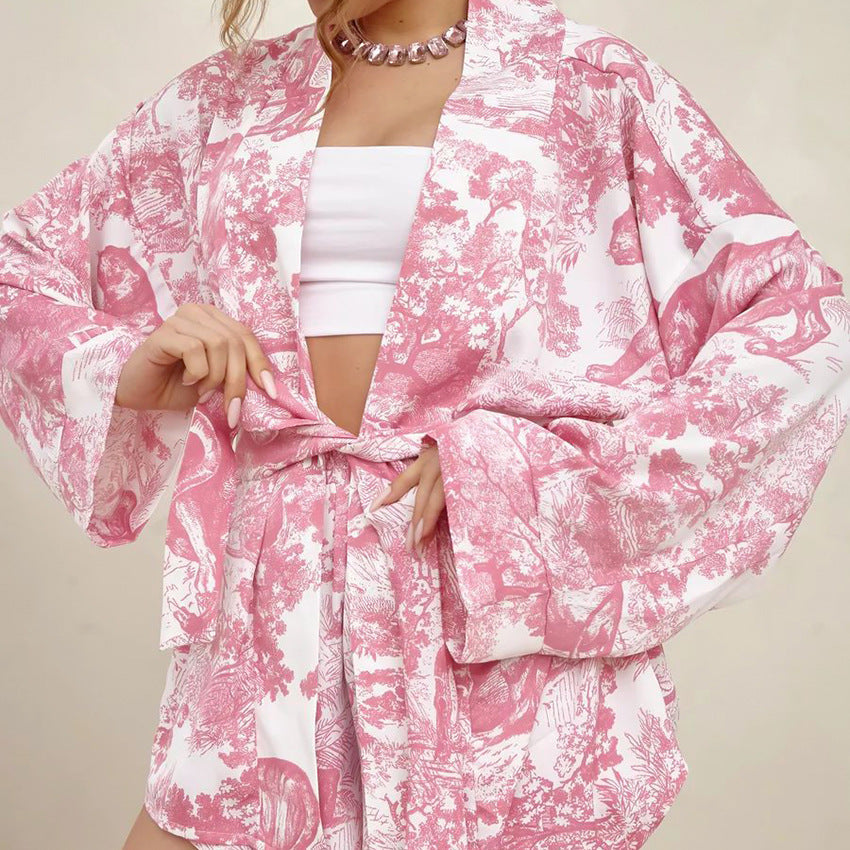 Print Soft Loose Homewear Sets