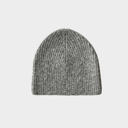 Solid Color Wool Blend Knit Beanie for Men and Women