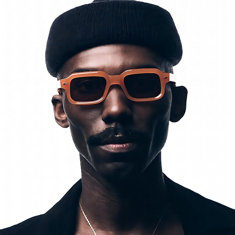 Fashionable Square Arrow Sunglasses Trendy Retro Unisex Shades