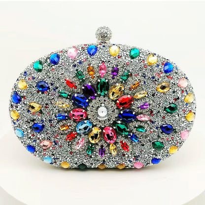 Luxury Rhinestone Evening Clutch Bag for Parties