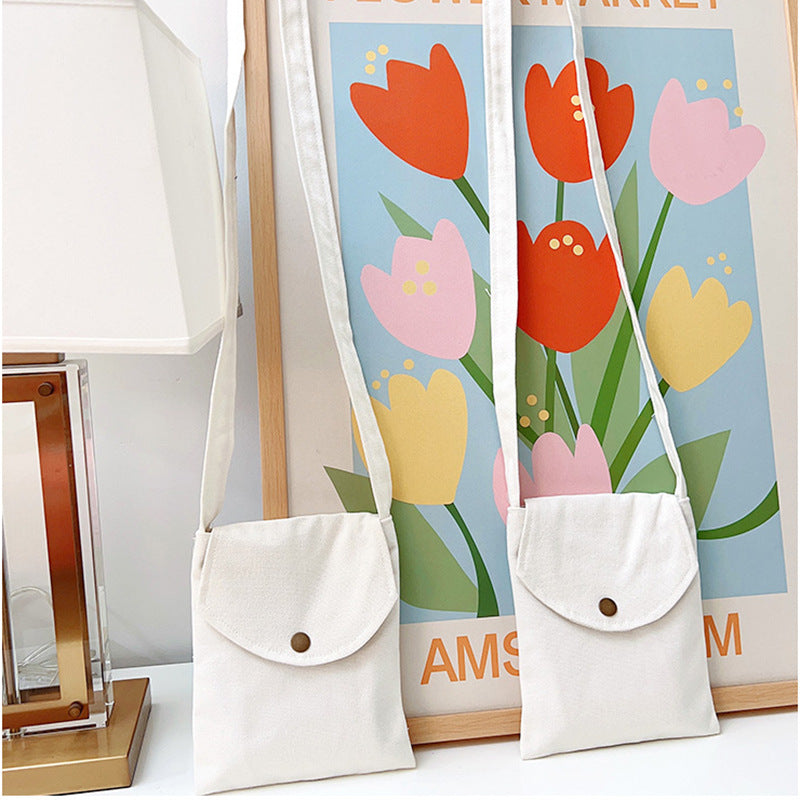 Mini Crossbody Bag for Women Pastel Canvas Casual