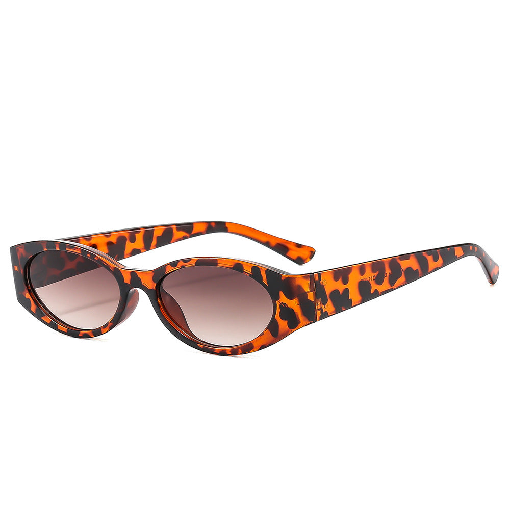 Trendy Oval Frame UV400 Sunglasses for Outdoor Activities