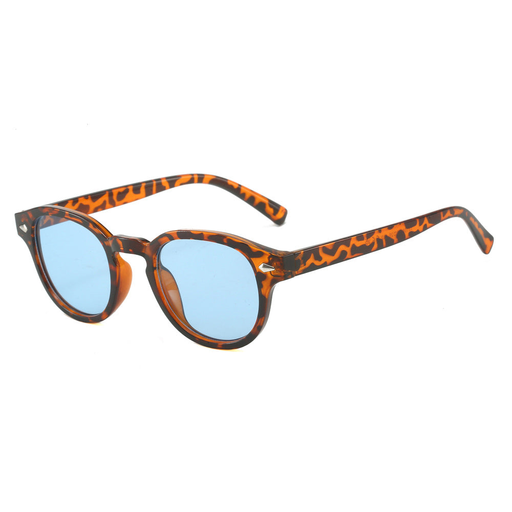 Vintage Round Frame Sunglasses for Men Stylish Casual Eyewear