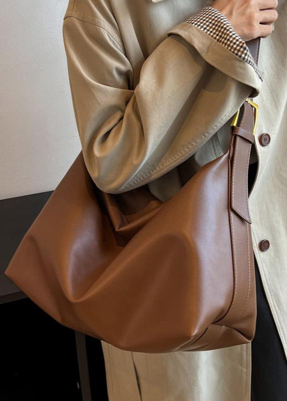 Oversized Hobo Bag Premium PU Material Crescent