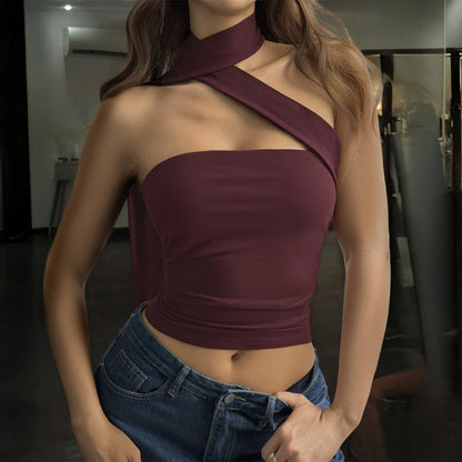 Y2K Sexy Chic Strapless Crop Top for Women