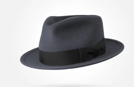 Classic Wool Felt Fedora Hat for Autumn and Winter