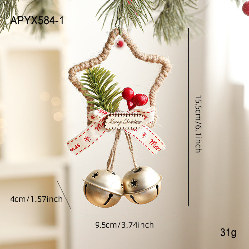 Star Jingle Bell Handmade Christmas Hanging
