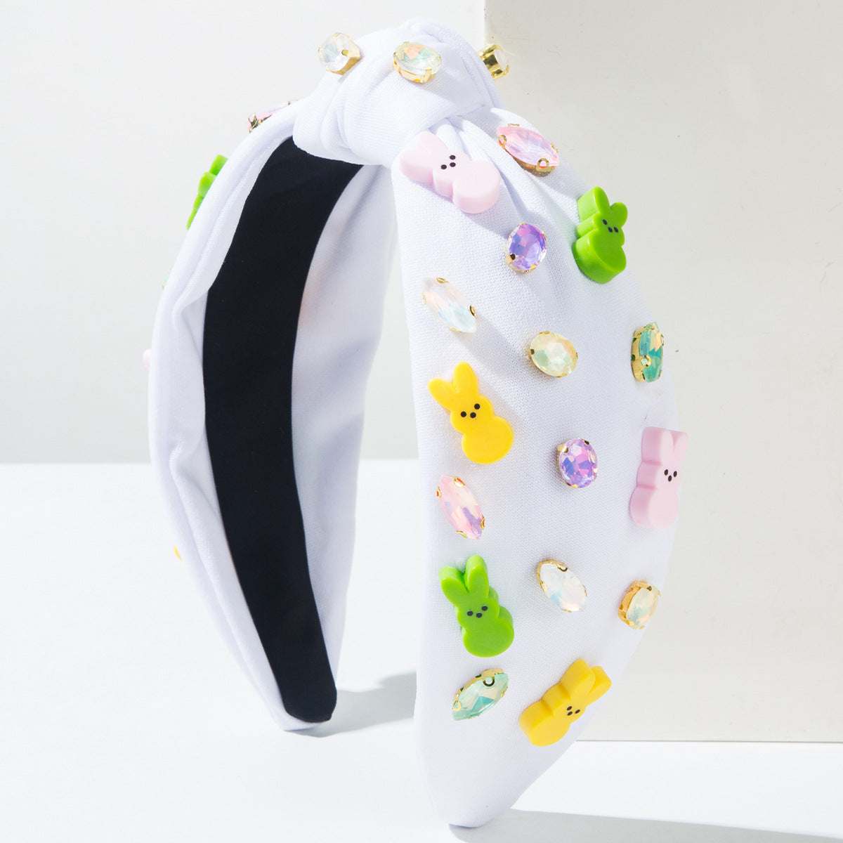 Cute Easter Bunny Headband With Rhinestones