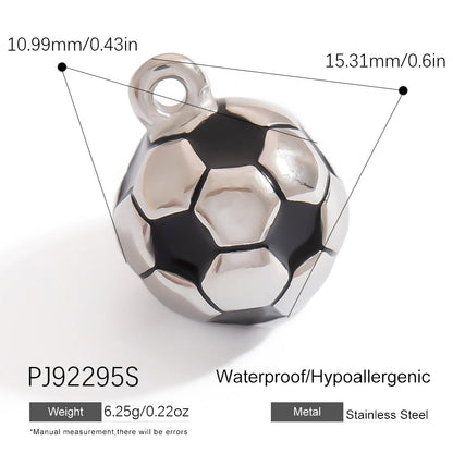 Stainless Steel DIY Sports Jewelry Accessories Keychain Pendant