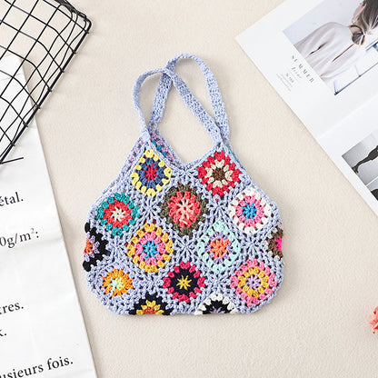 Bohemian Handmade Crochet Bag - Exquisite Handcrafted Handbag