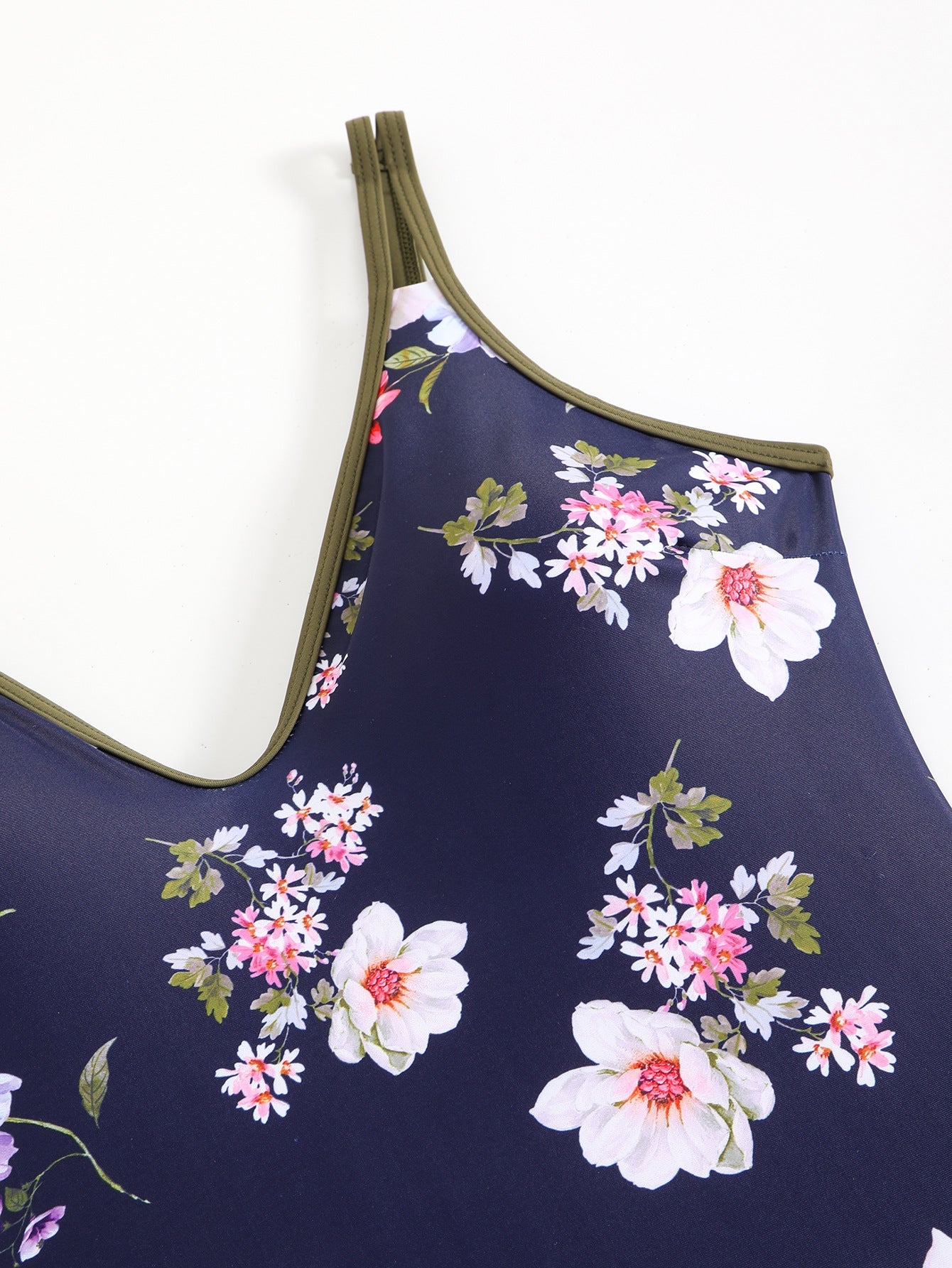 Sexy Floral Ptrint One-Piece Sporty Swimsuit